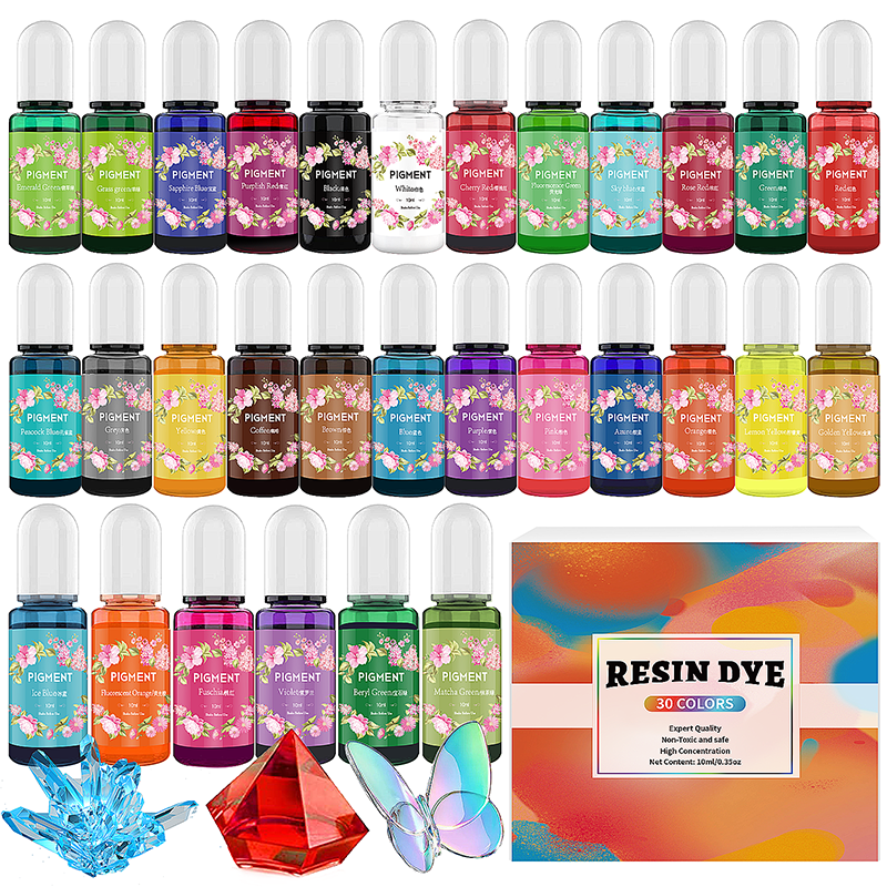 Resin Jewelry Kit - Epoxy Resin Pigment Kits Candle Dye