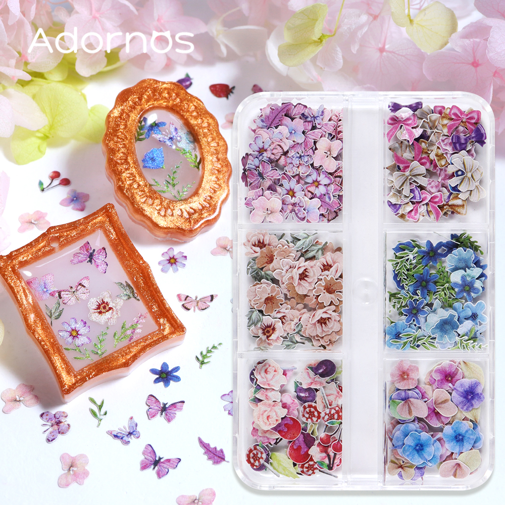 Resin Craft Ideas - 180pcs/box Wood Pulp Flowers Chips Epoxy