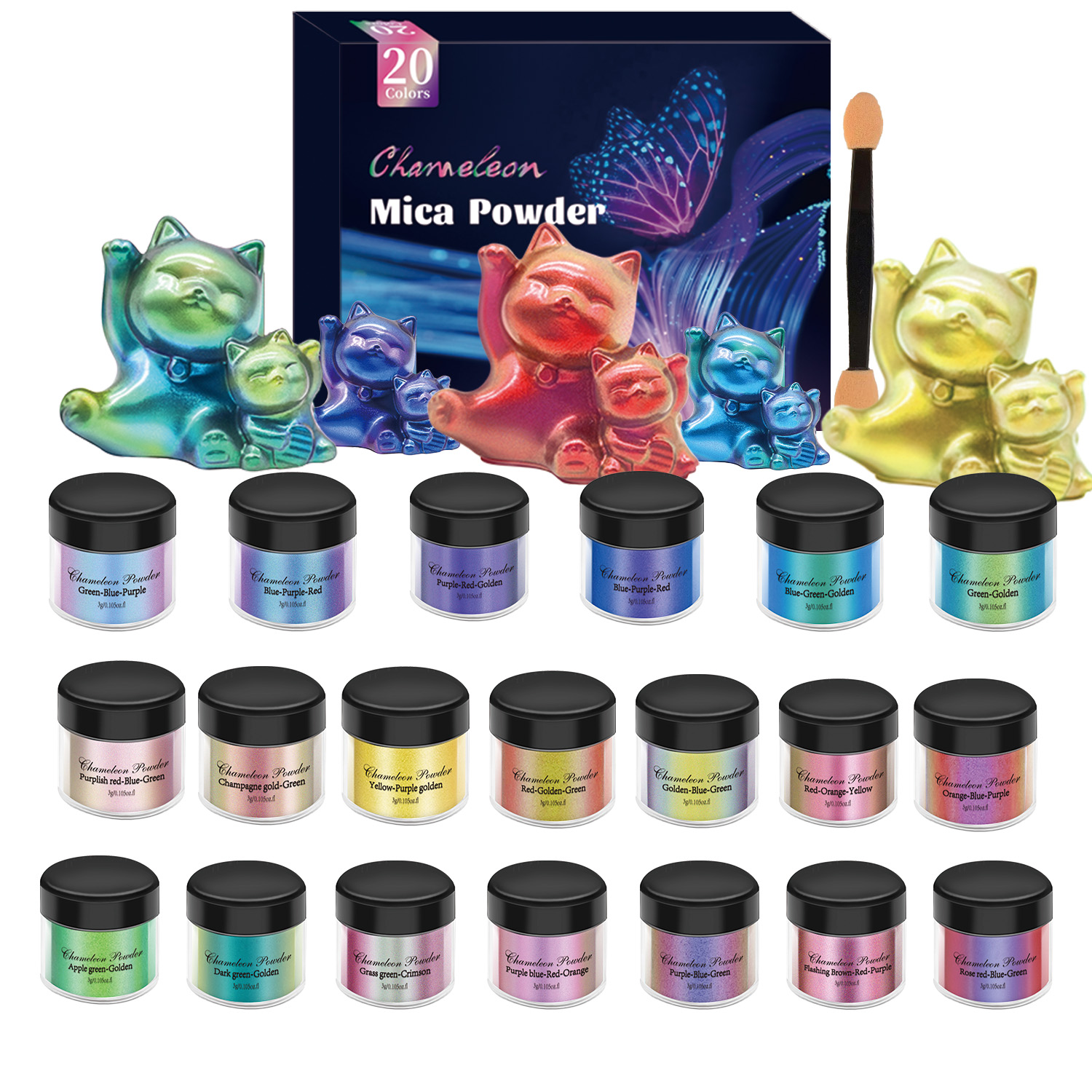 10/20pcs Mirror Chameleons Pig – Resin Jewelry Kit Bewertung und Preis