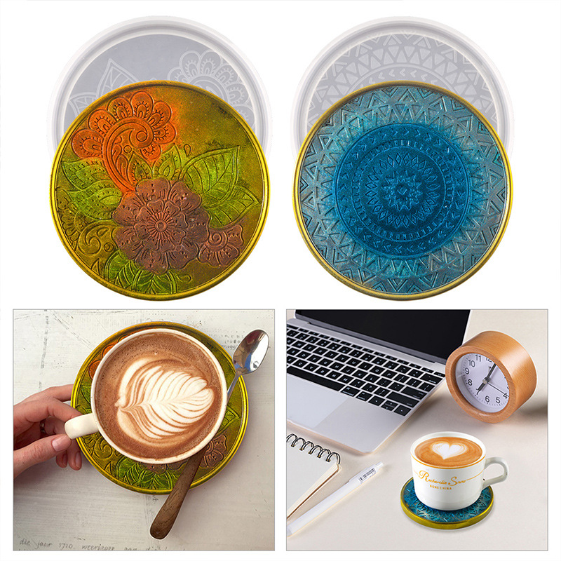 Flower Coaster Silicone Mold E – Coaster Mold Round Bewertung und Preis