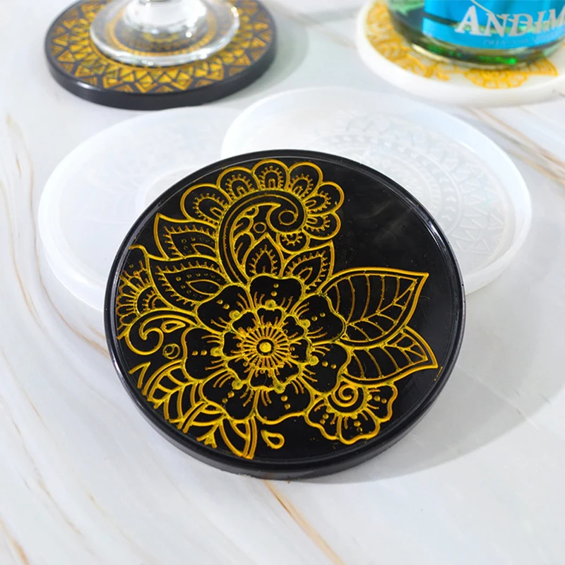 Flower Coaster Silicone Mold E – Coaster Mold Round Bewertung und Preis