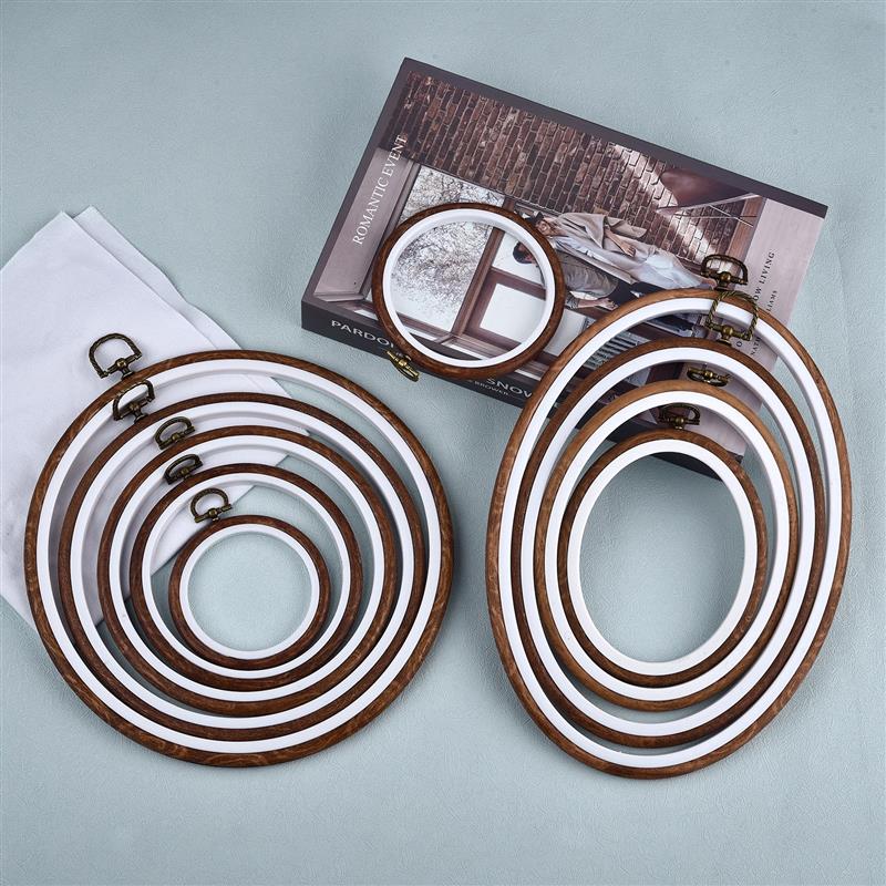 Round Oval Wooden Color Embroi – Wood Ring Blank Bewertung und Preis