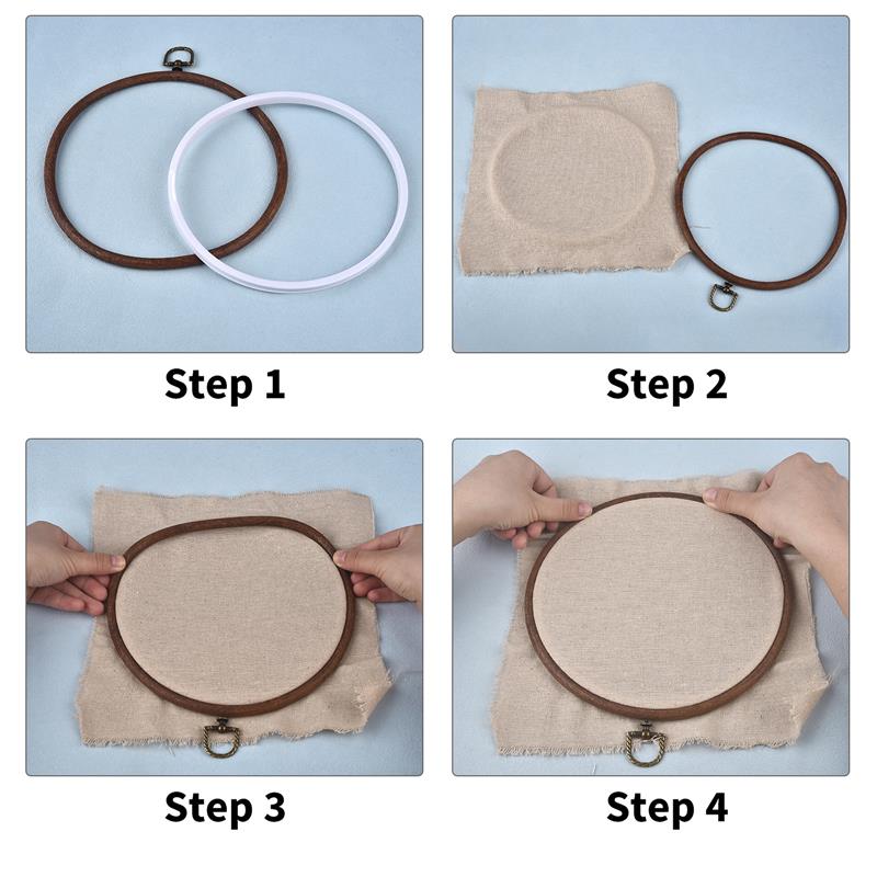 Round Oval Wooden Color Embroi – Wood Ring Blank Bewertung und Preis