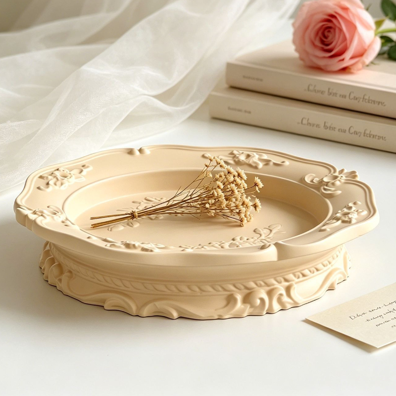 Elegant Vintage Baroque Lace S – Coaster Mold Round Bewertung und Preis