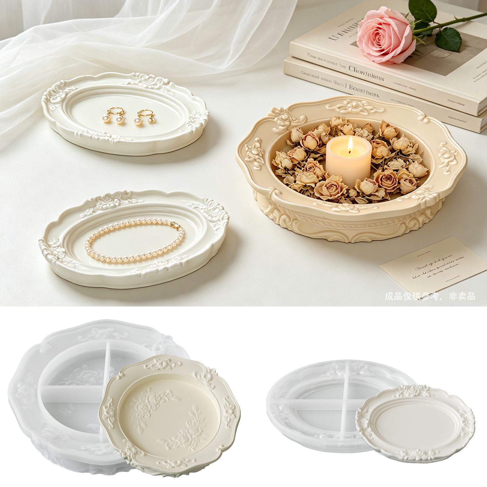 Elegant Vintage Baroque Lace S – Coaster Mold Round Bewertung und Preis