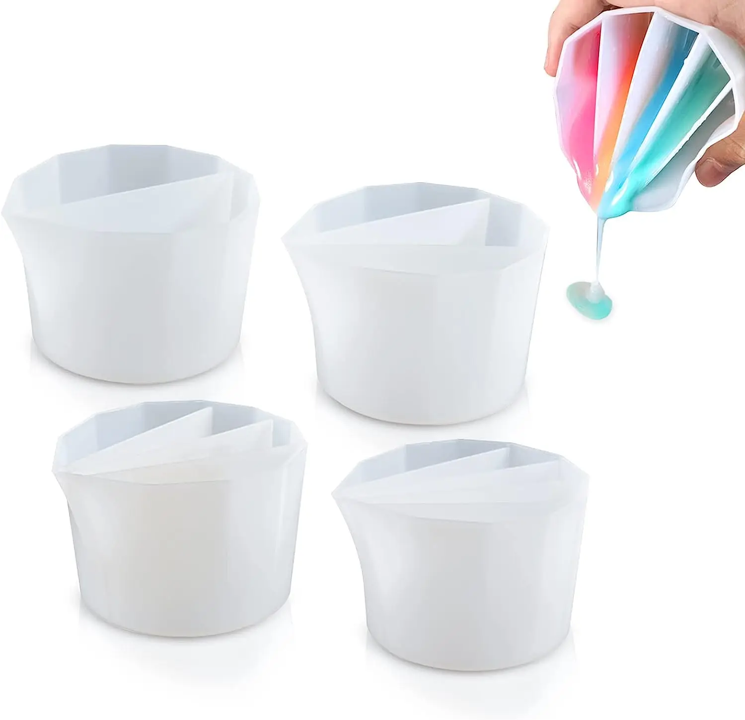 Split Cup For Paint Pouring,Re – Mixing Cup Silicone Bewertung und Preis