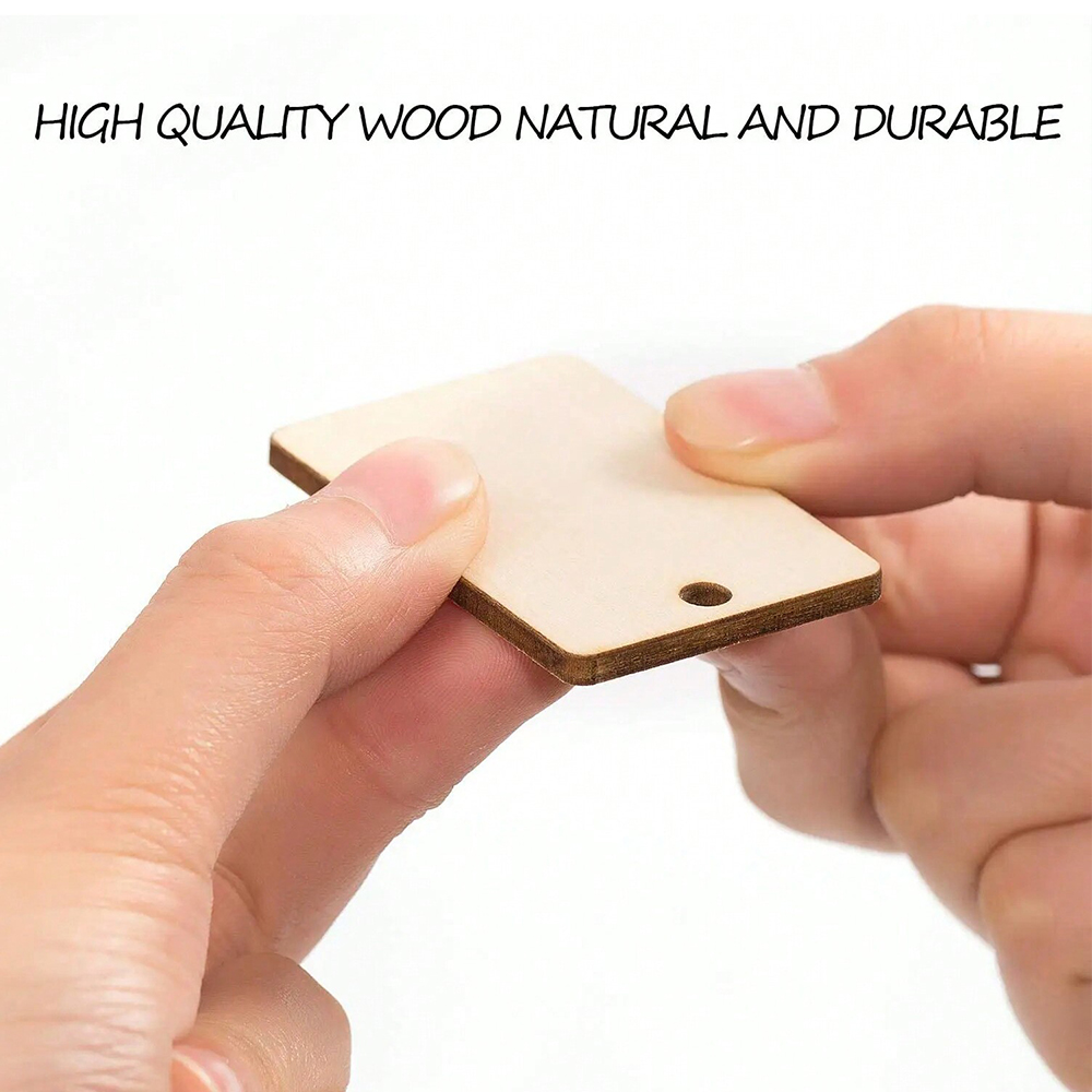 60pcs Blank Wooden Key Chains  – Wood Ring Blank Bewertung und Preis