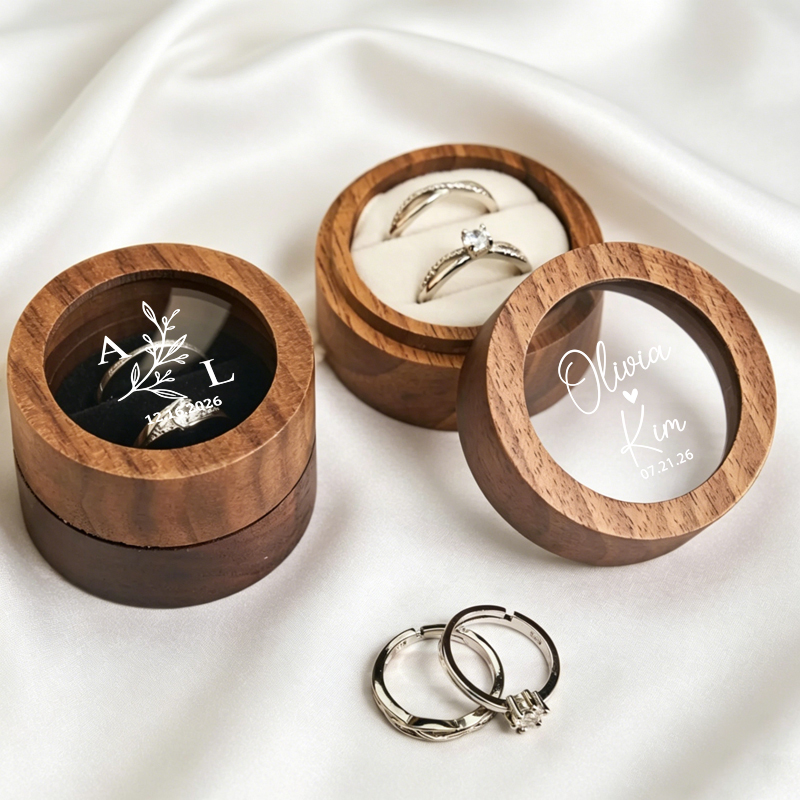 Personalized Wedding Ring Box  – Wood Ring Blank Bewertung und Preis