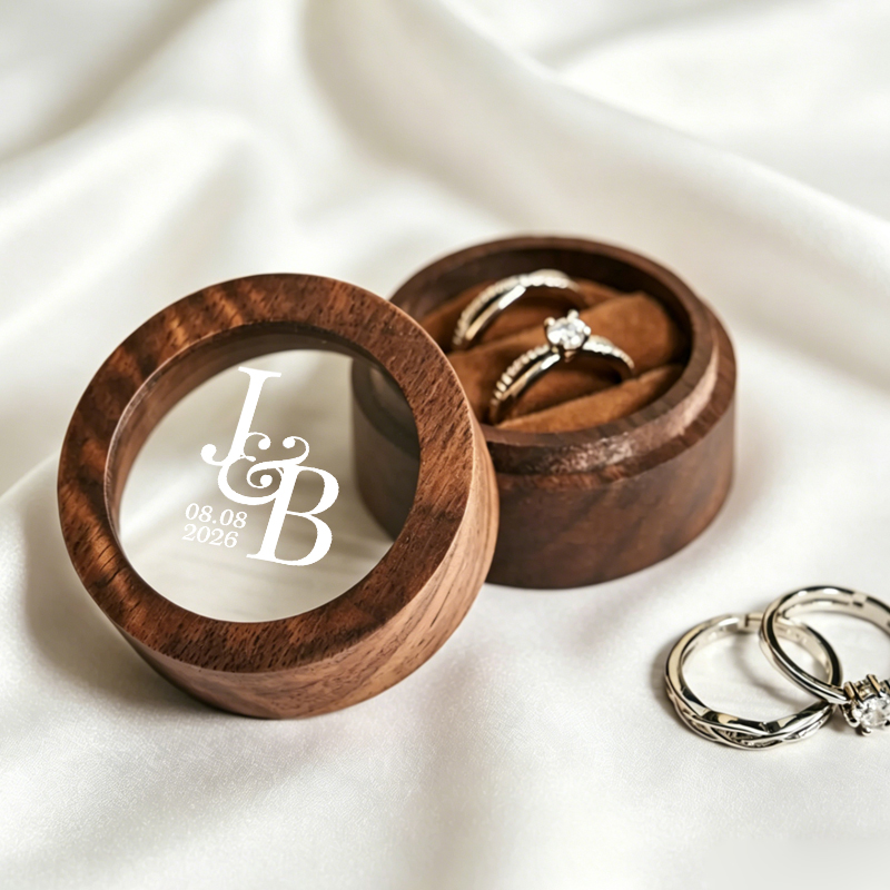 Personalized Wedding Ring Box  – Wood Ring Blank Bewertung und Preis