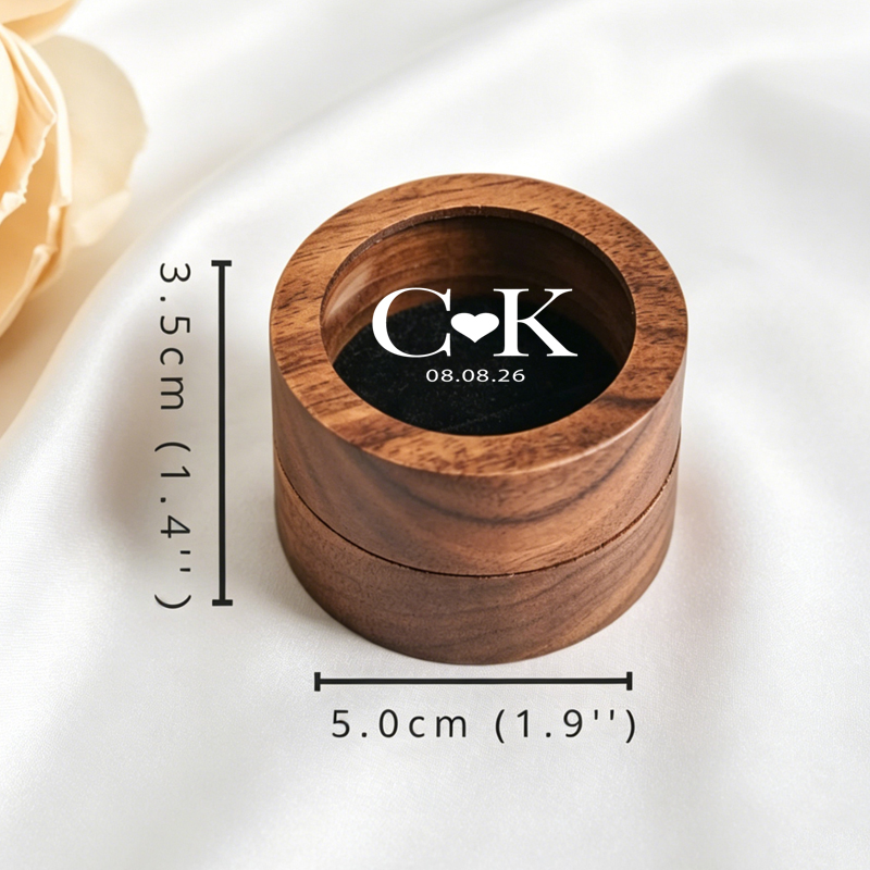 Personalized Wedding Ring Box  – Wood Ring Blank Bewertung und Preis