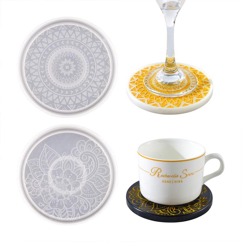 Flower Coaster Silicone Mold E – Coaster Mold Round Bewertung und Preis