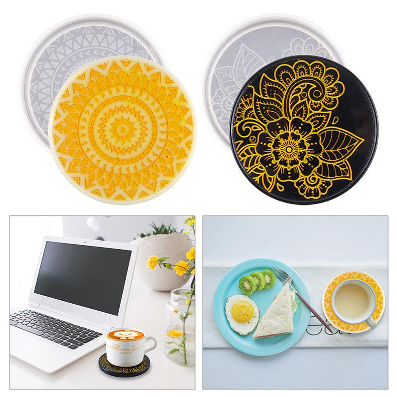 Flower Coaster Silicone Mold E – Coaster Mold Round Bewertung und Preis