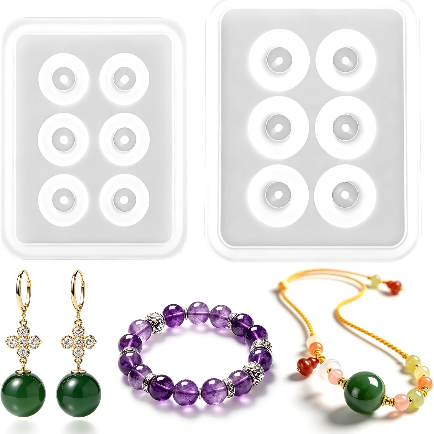 Two perforated spherical silic – Resin Jewelry Kit Bewertung und Preis