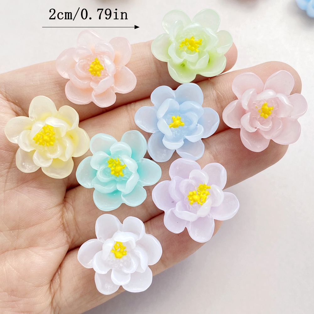 10Pcs New Cute Cartoon Flower  – Flower Preservation Resin Bewertung und Preis