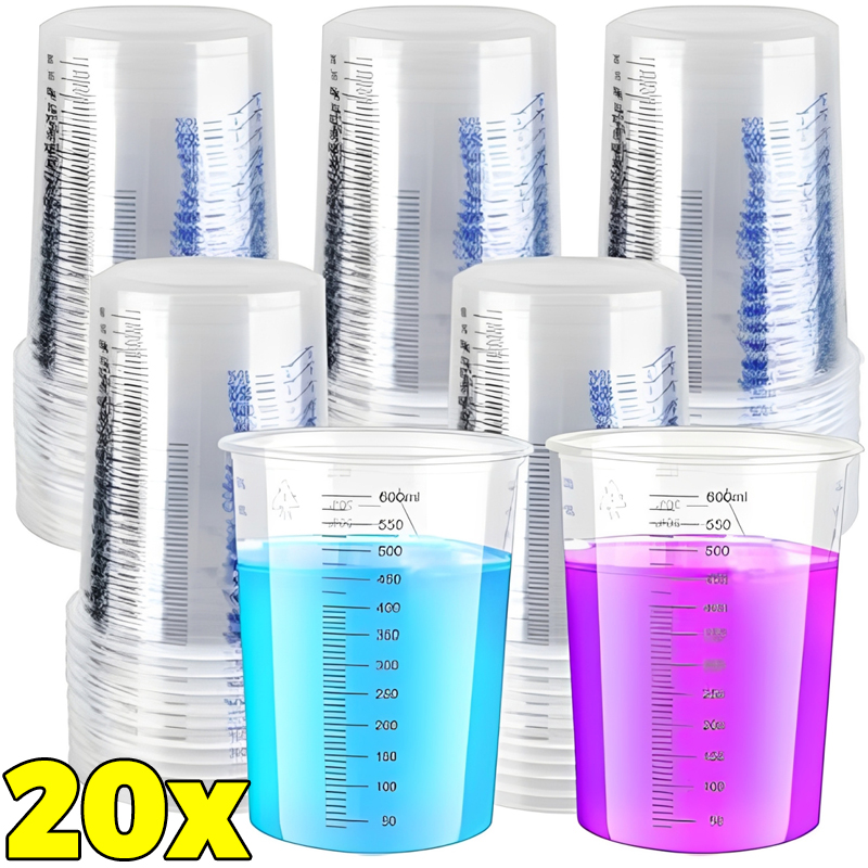 Transparent Plastic Measuring  – Mixing Cup Silicone Bewertung und Preis