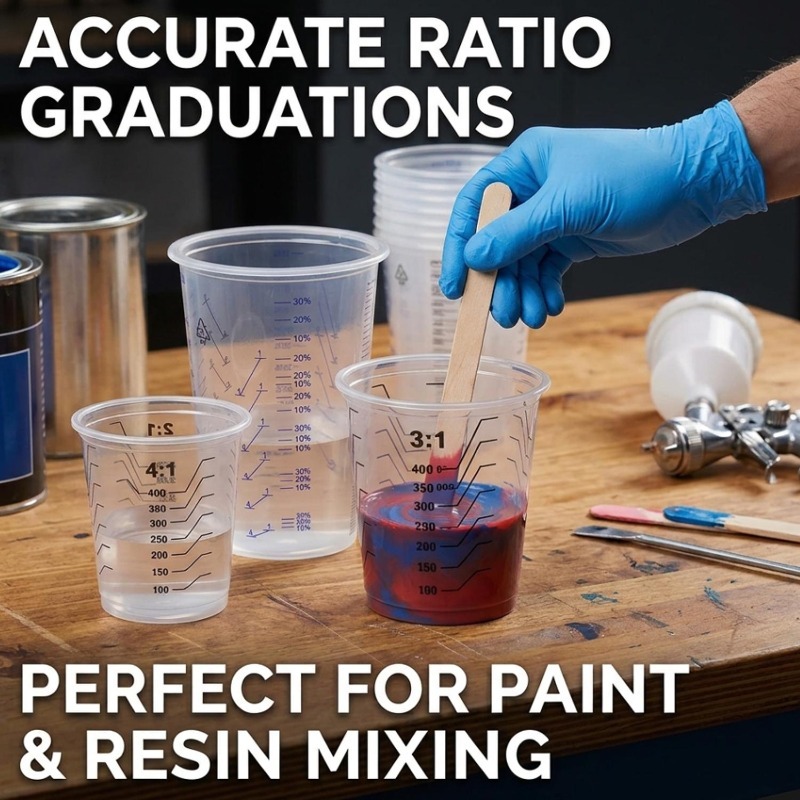 Transparent Plastic Measuring  – Mixing Cup Silicone Bewertung und Preis