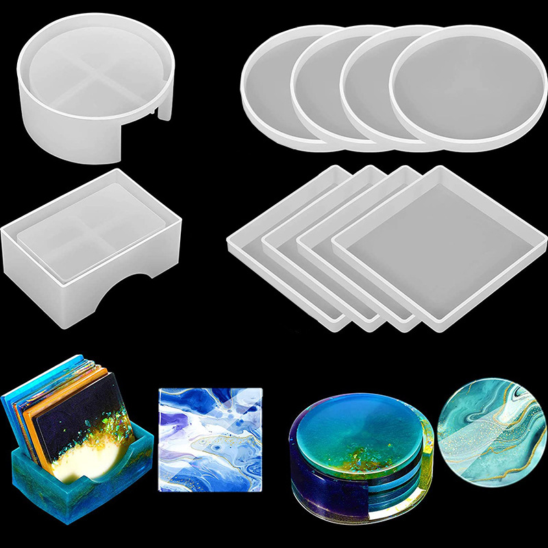 5Pcs/Set DlY Epoxy Resin Cup C – Coaster Mold Round Bewertung und Preis