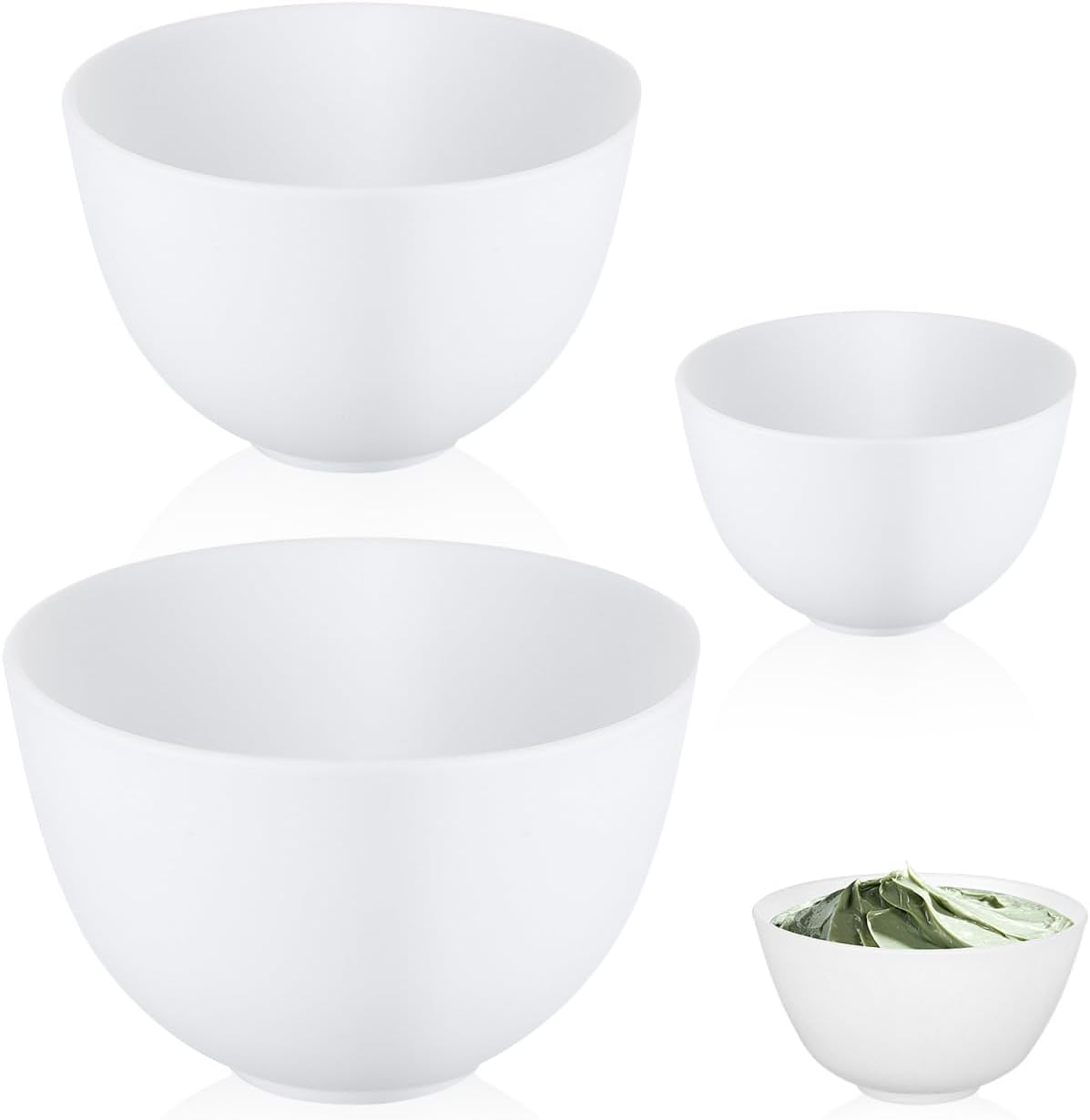 3pcs/set Silicone Bowls White  – Mixing Cup Silicone Bewertung und Preis