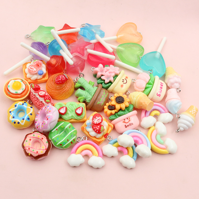 10pcs Mixed Colors Resin Cute  – Flower Preservation Resin Bewertung und Preis