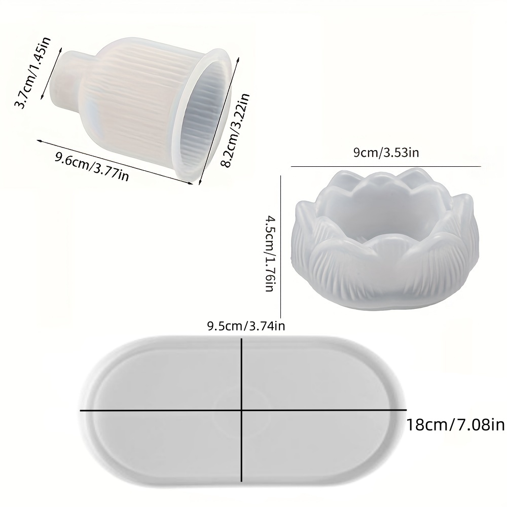 3pcs Silicone Mold Vases, Oval – Serving Tray Mold Bewertung und Preis