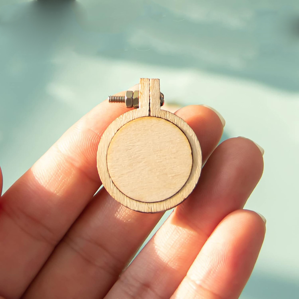 10Pcs/Set Wooden Mini Embroide – Wood Ring Blank Bewertung und Preis