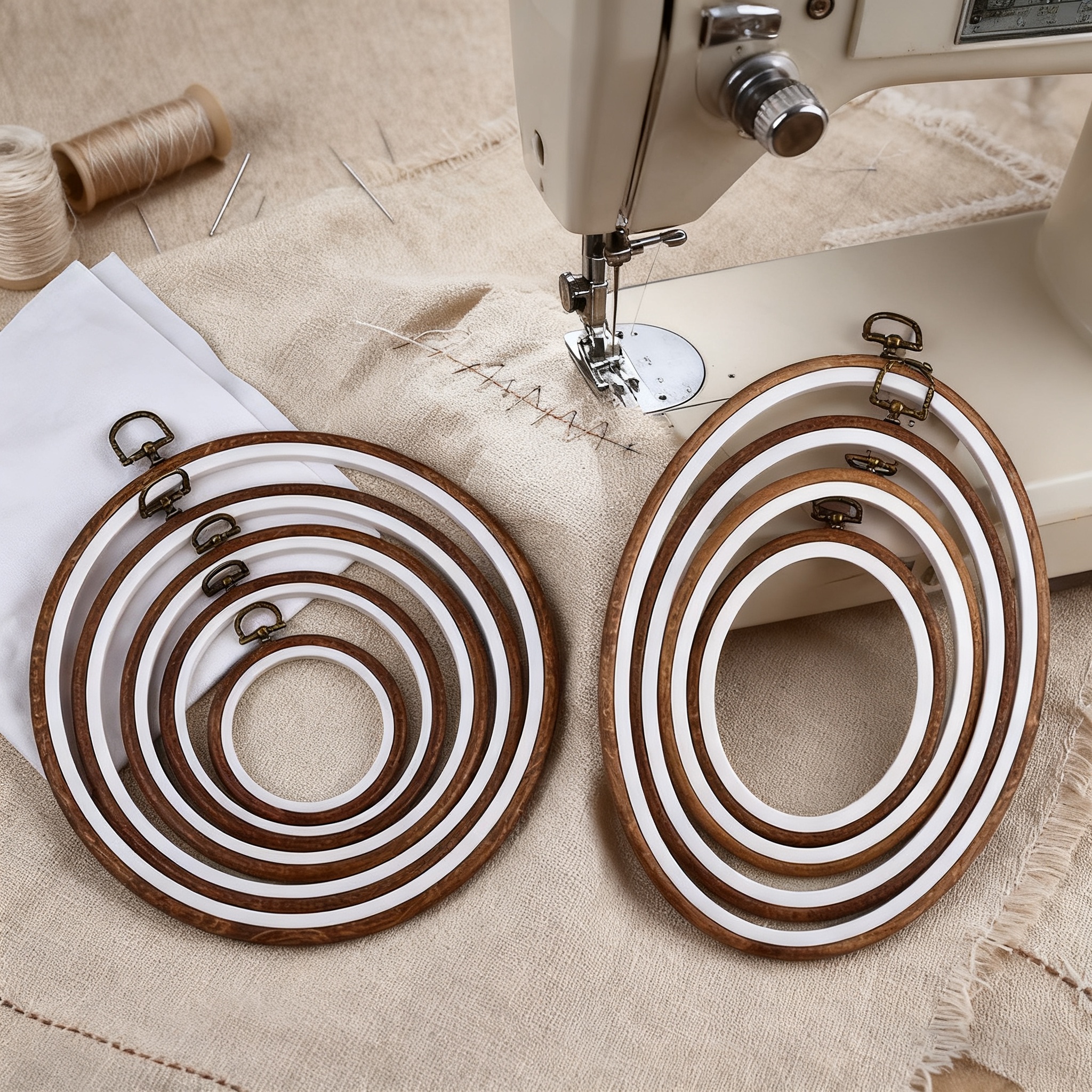 10PCS Sewing Tool Round Oval I – Wood Ring Blank Bewertung und Preis