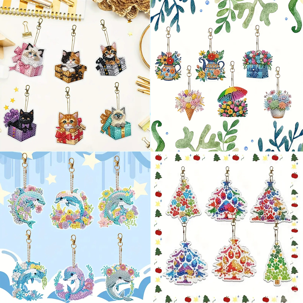 6-piece DIY Diamond Keychain - – Resin Craft Ideas Bewertung und Preis