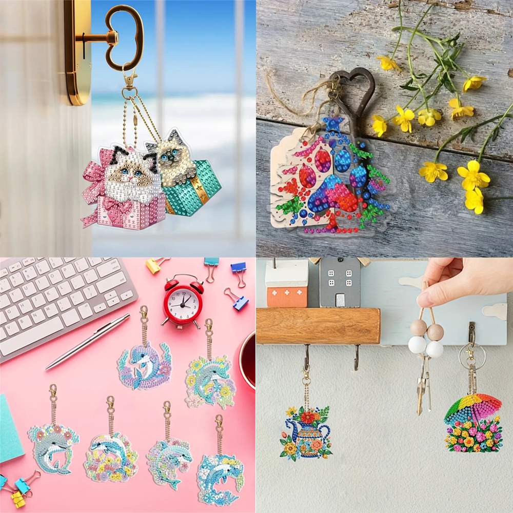 6-piece DIY Diamond Keychain - – Resin Craft Ideas Bewertung und Preis