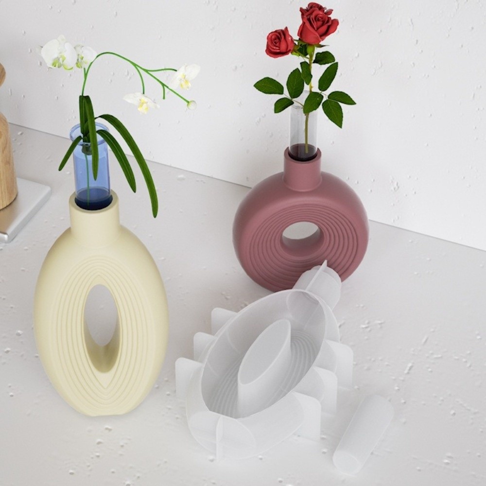 Oval Stripe Silicone Vase Mold – Resin Craft Workshop Bewertung und Preis