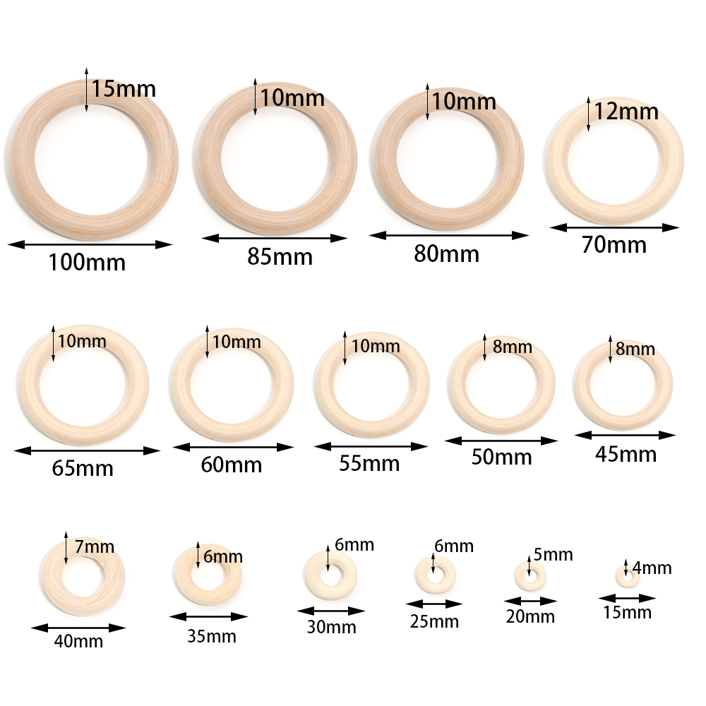 Unfinished Solid Wooden Rings  – Wood Ring Blank Bewertung und Preis