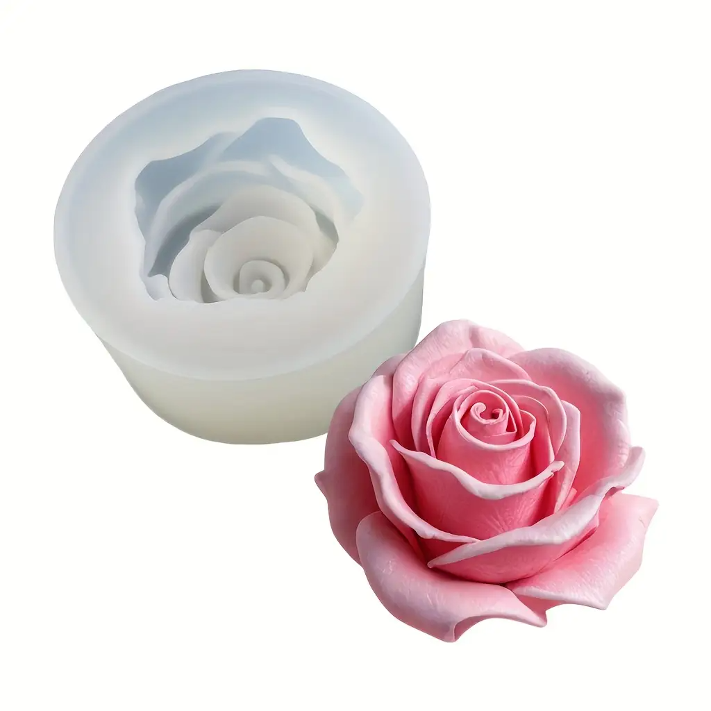 1 Rose Silicone Candle Mold -  – Flower Preservation Resin Bewertung und Preis