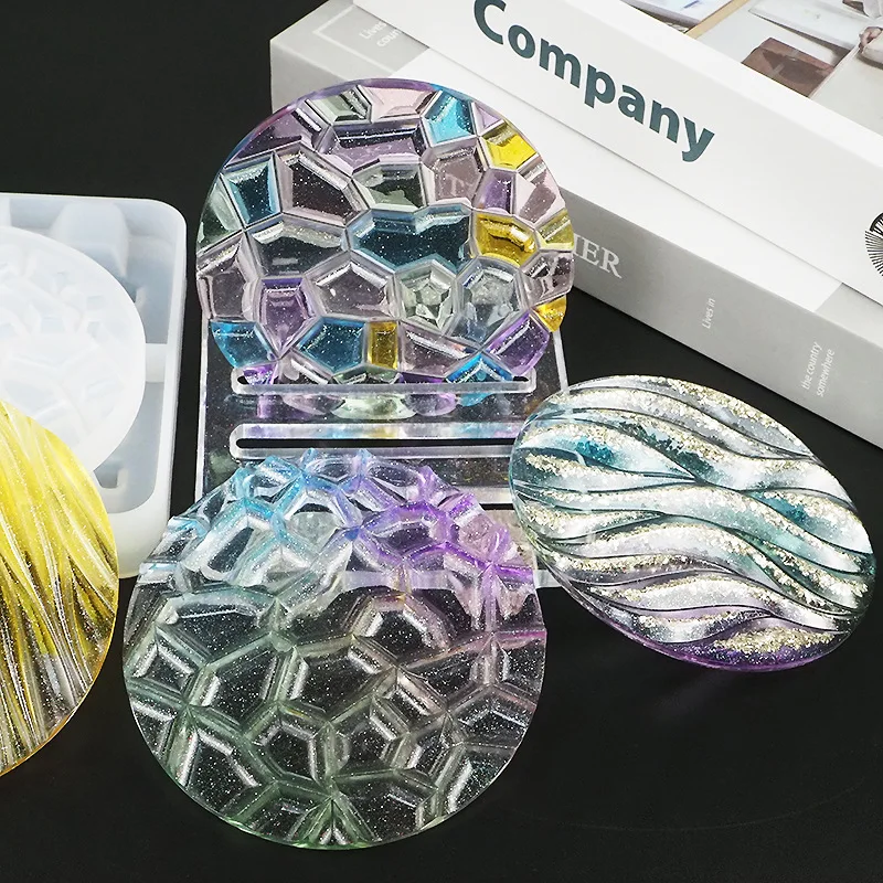 DIY Crystal Epoxy Mold Wave Di – Coaster Mold Round Bewertung und Preis