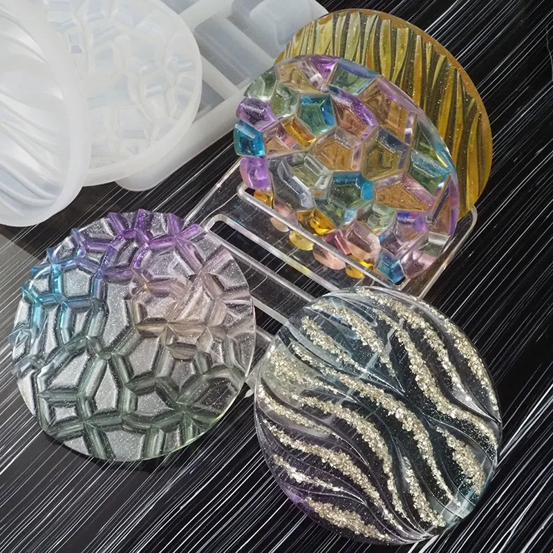 DIY Crystal Epoxy Mold Wave Di – Coaster Mold Round Bewertung und Preis