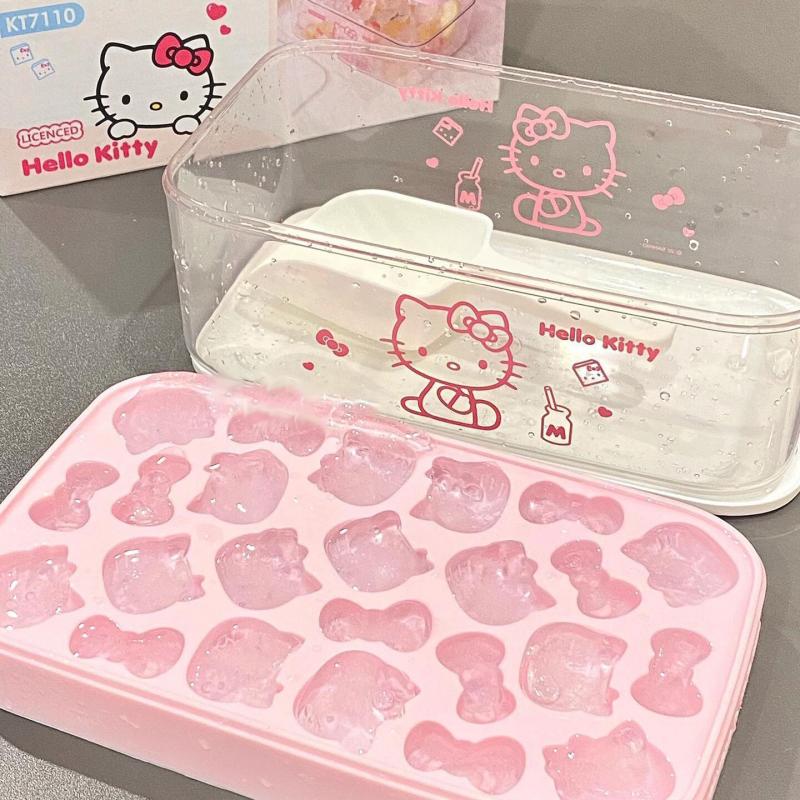Anime Pink 3D Pink Hello Kitty – Silicone Mold Tray Bewertung und Preis