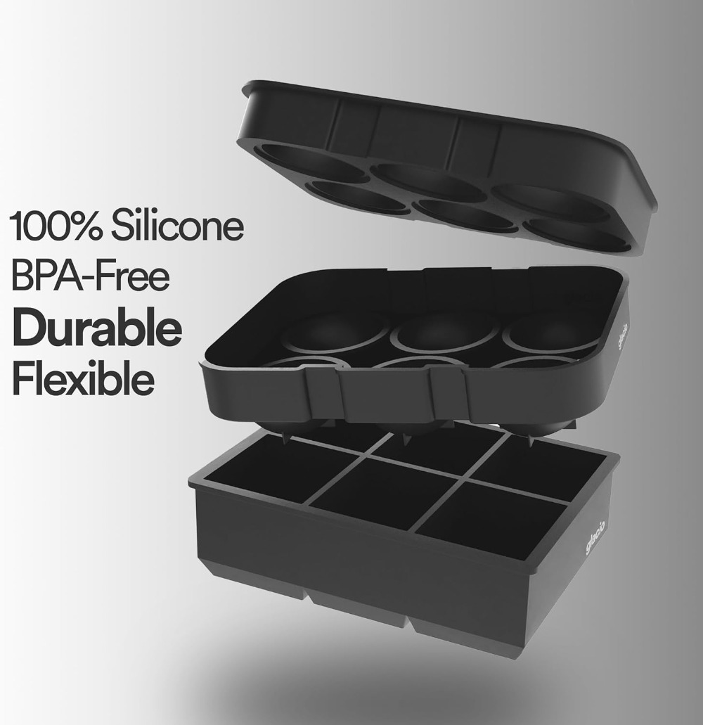 Silicone Ice Cube Trays – Larg – Silicone Mold Tray Bewertung und Preis