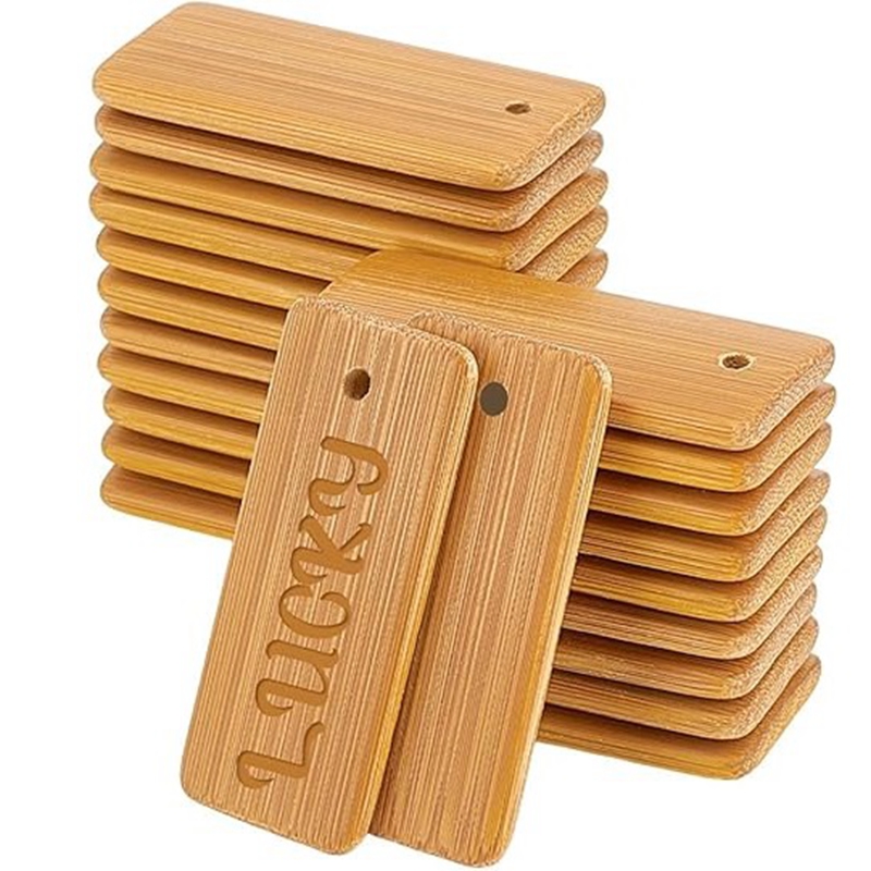 50pcs Wooden Tags Key Ring Bla – Wood Ring Blank Bewertung und Preis
