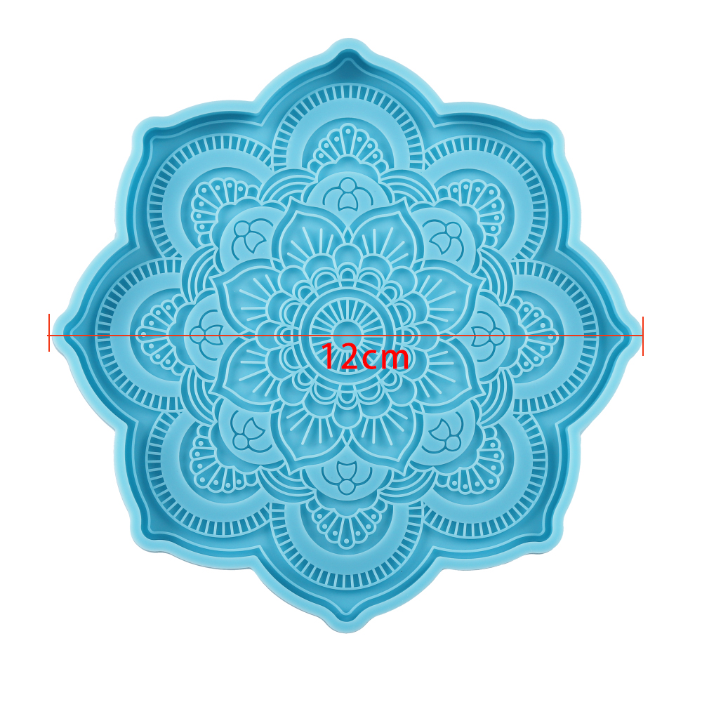 Mandala Coaster Silicone Mold  – Coaster Mold Round Bewertung und Preis