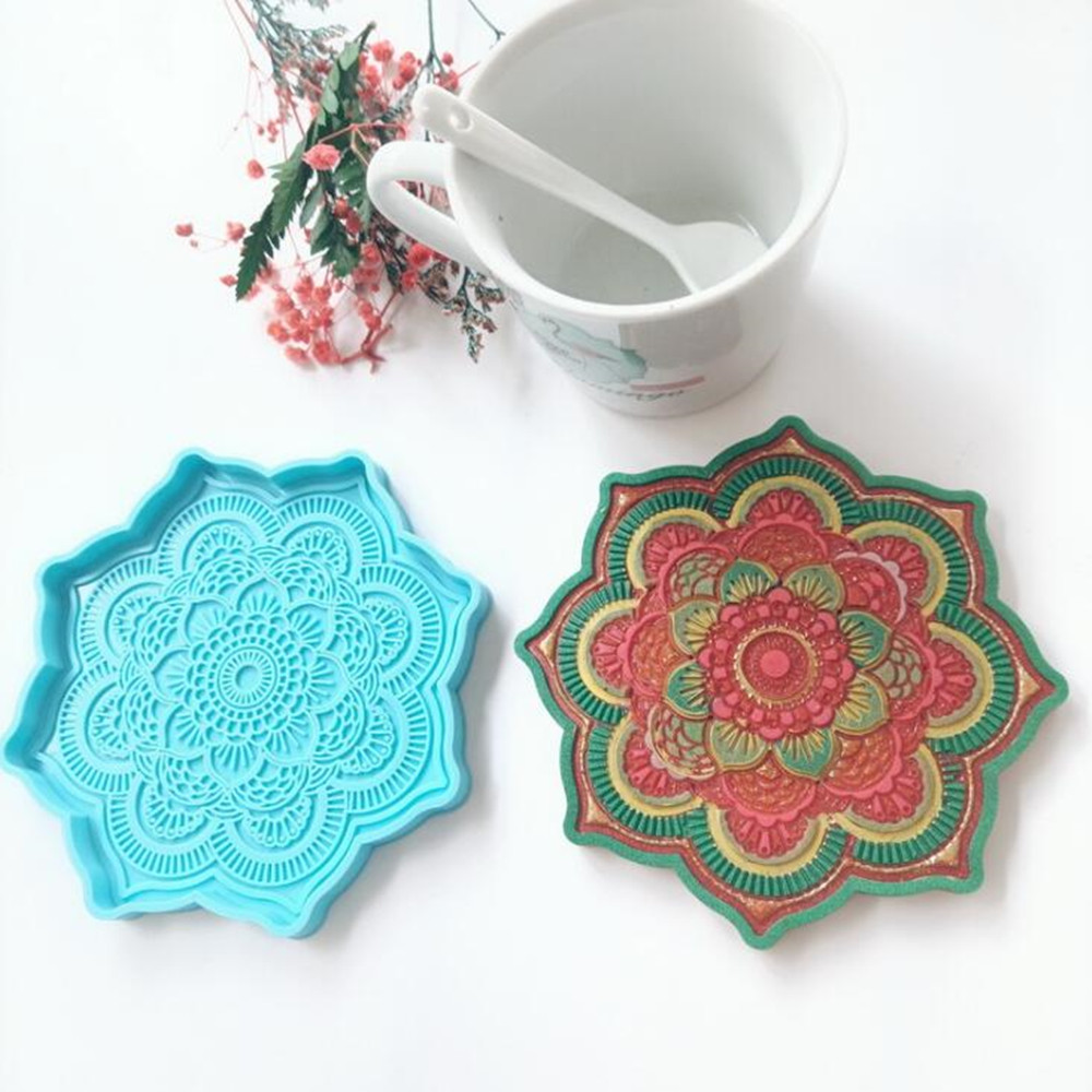 Mandala Coaster Silicone Mold  – Coaster Mold Round Bewertung und Preis