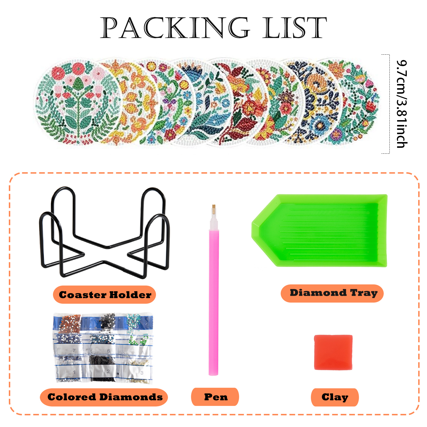 8-piece set/Diamond painting c – Resin Craft Kit Bewertung und Preis