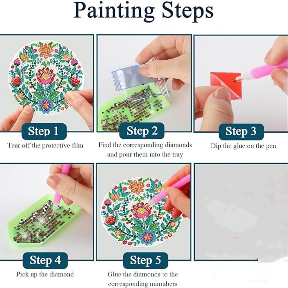 8-piece set/Diamond painting c – Resin Craft Kit Bewertung und Preis