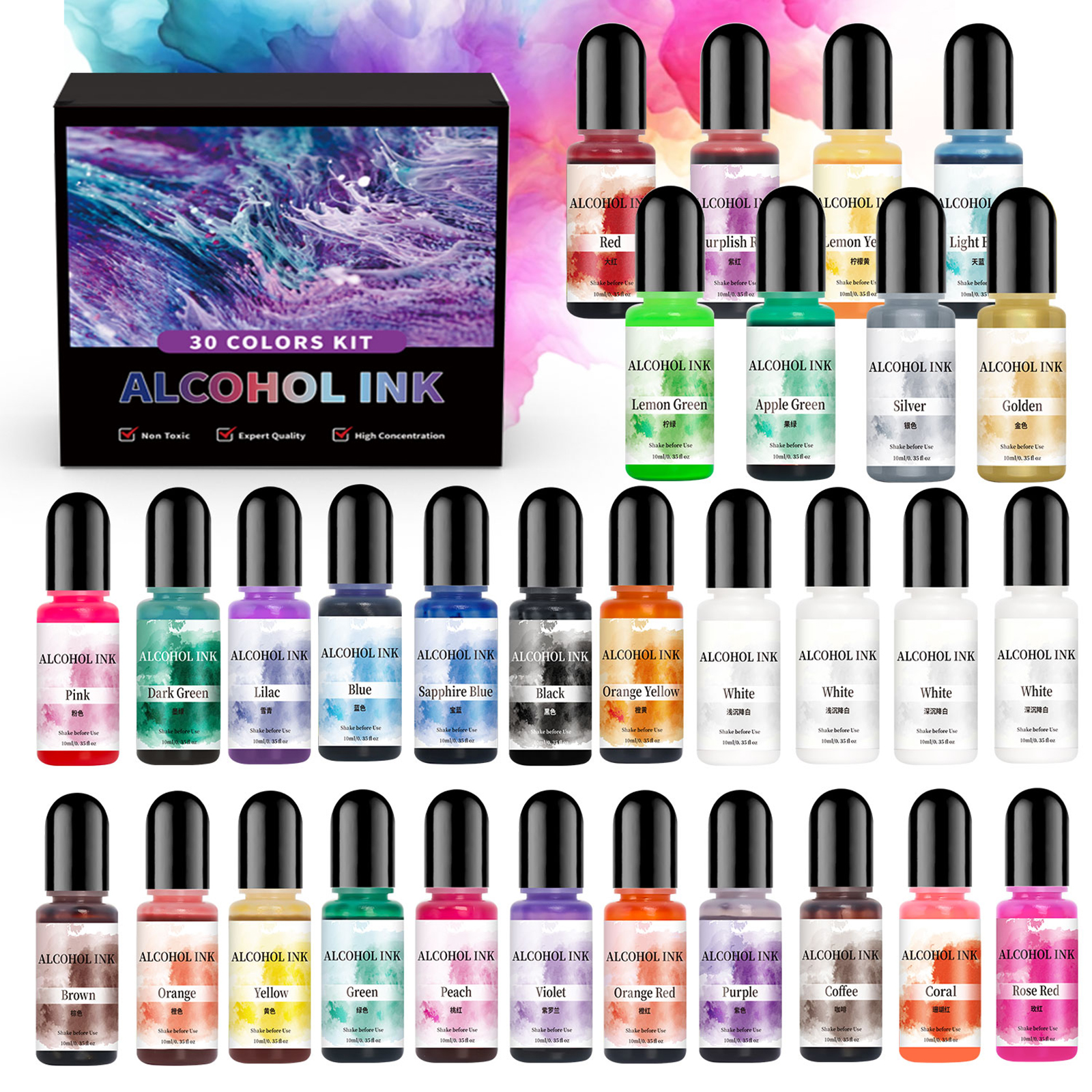 1set Art Ink Alcohol Epoxy Res – Resin Dye Alcohol Bewertung und Preis