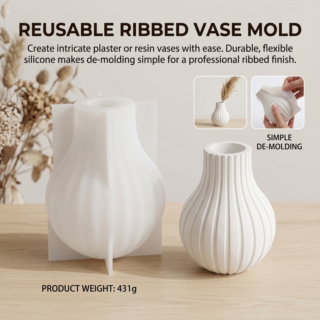 Silicone Vase Mold with Stripe – Resin Craft Ideas Bewertung und Preis