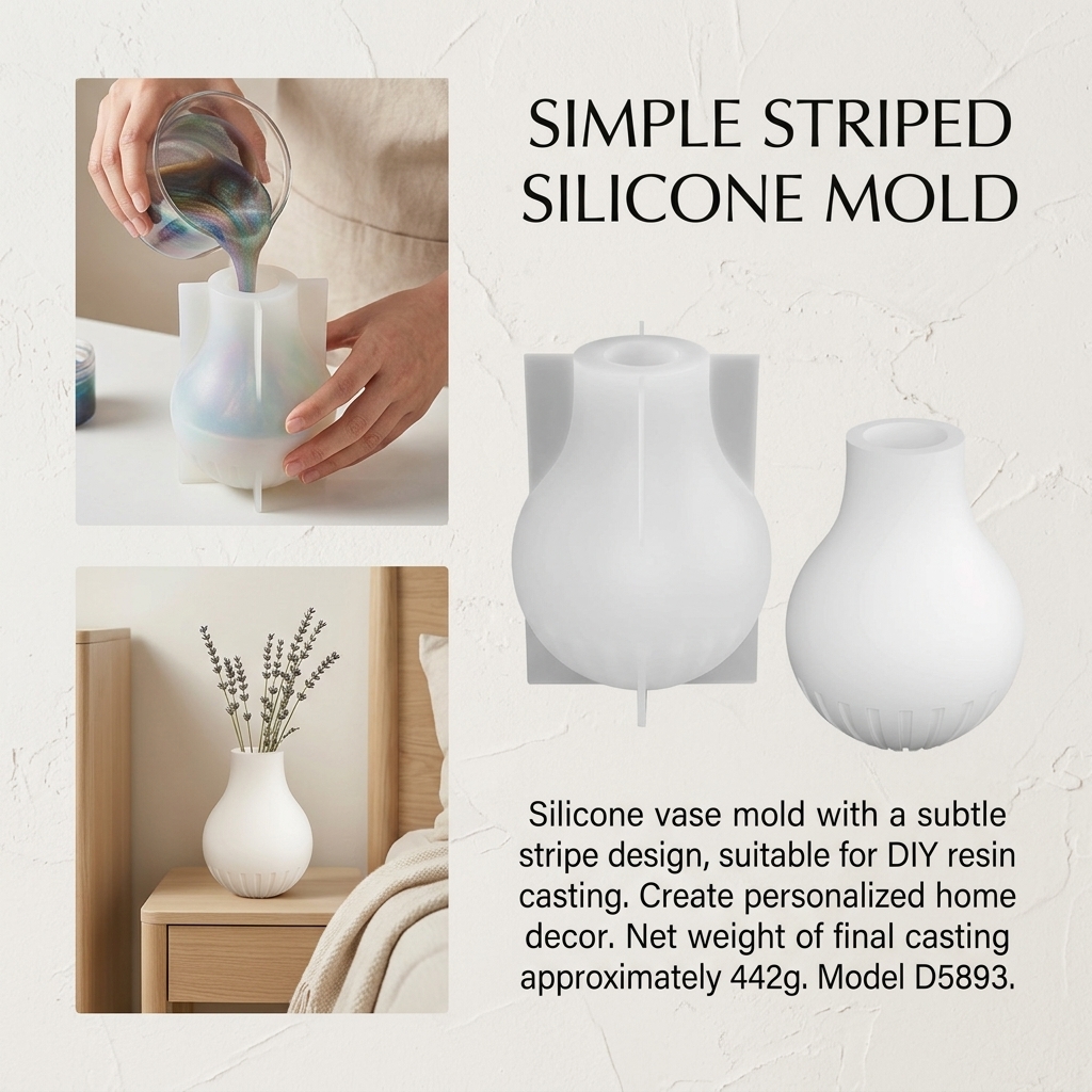 Silicone Vase Mold with Stripe – Resin Craft Ideas Bewertung und Preis