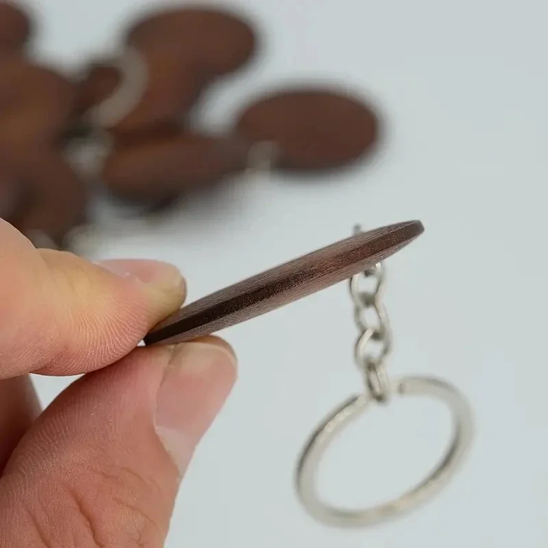 10Pcs Wooden Keychains Vintage – Wood Ring Blank Bewertung und Preis