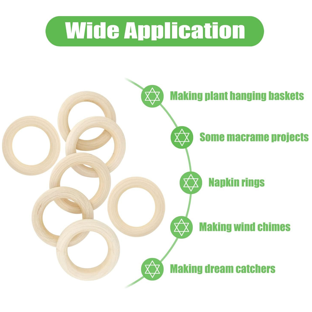 20PCS Wooden Rings for Craft 5 – Wood Ring Blank Bewertung und Preis