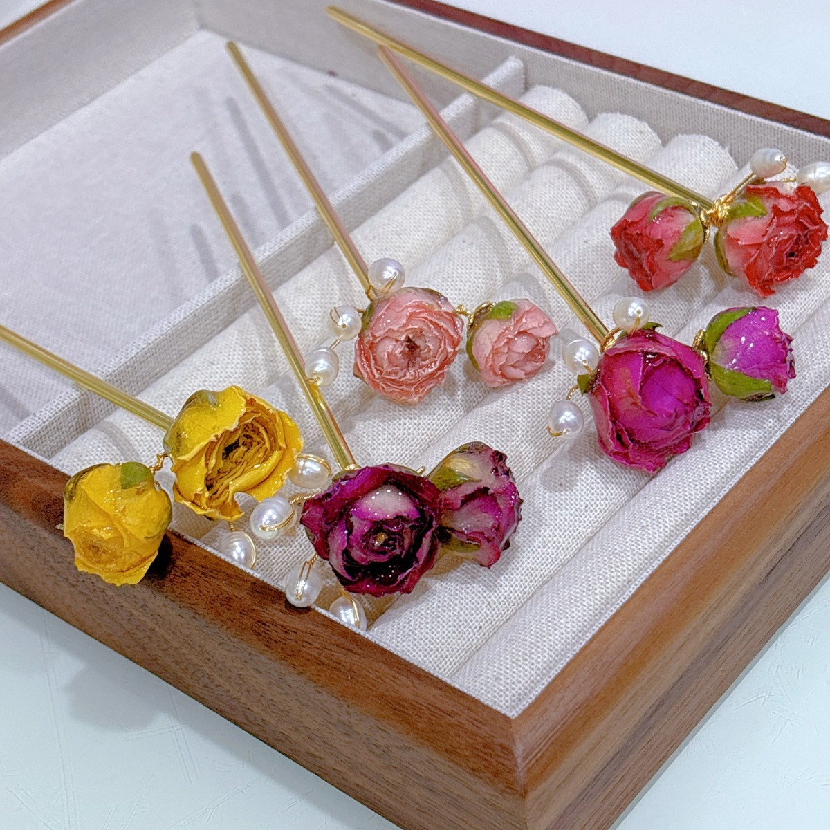 5pcs Drip Glue Roses Dried Flo – Dried Flower Bulk Bewertung und Preis