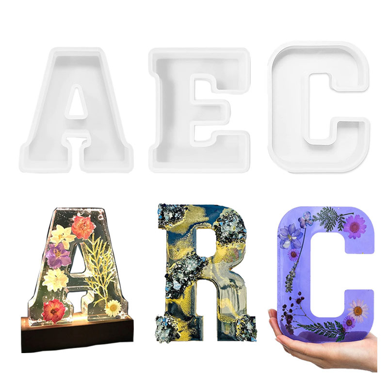 1pc A-Z Letter Silicone Molds  – Resin Craft Ideas Bewertung und Preis