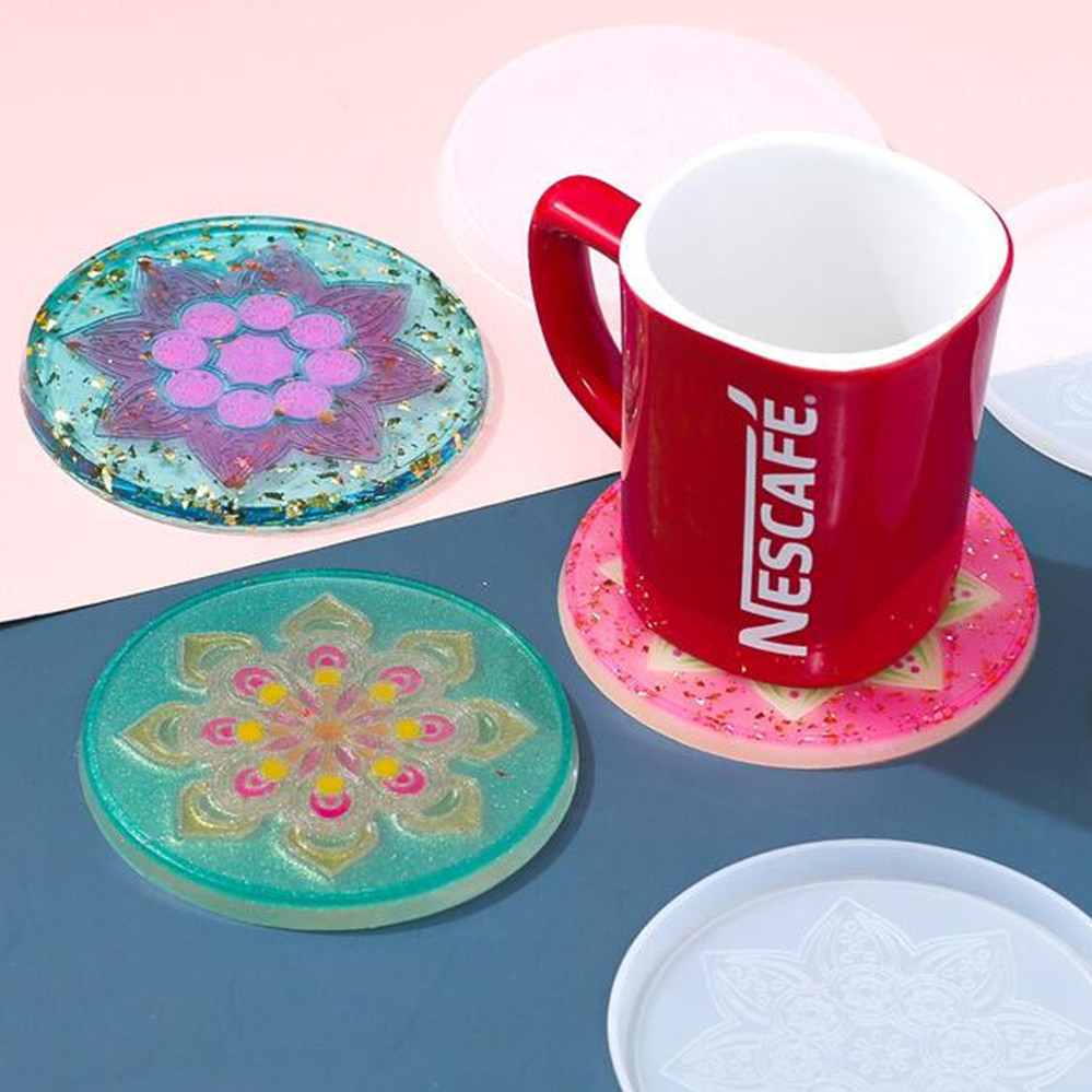 1Pcs Round Coaster Resin Silic – Coaster Mold Round Bewertung und Preis