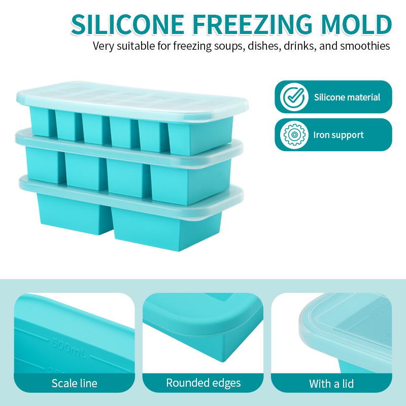 2 or 3-piece Silicone Freezer  – Serving Tray Mold Bewertung und Preis