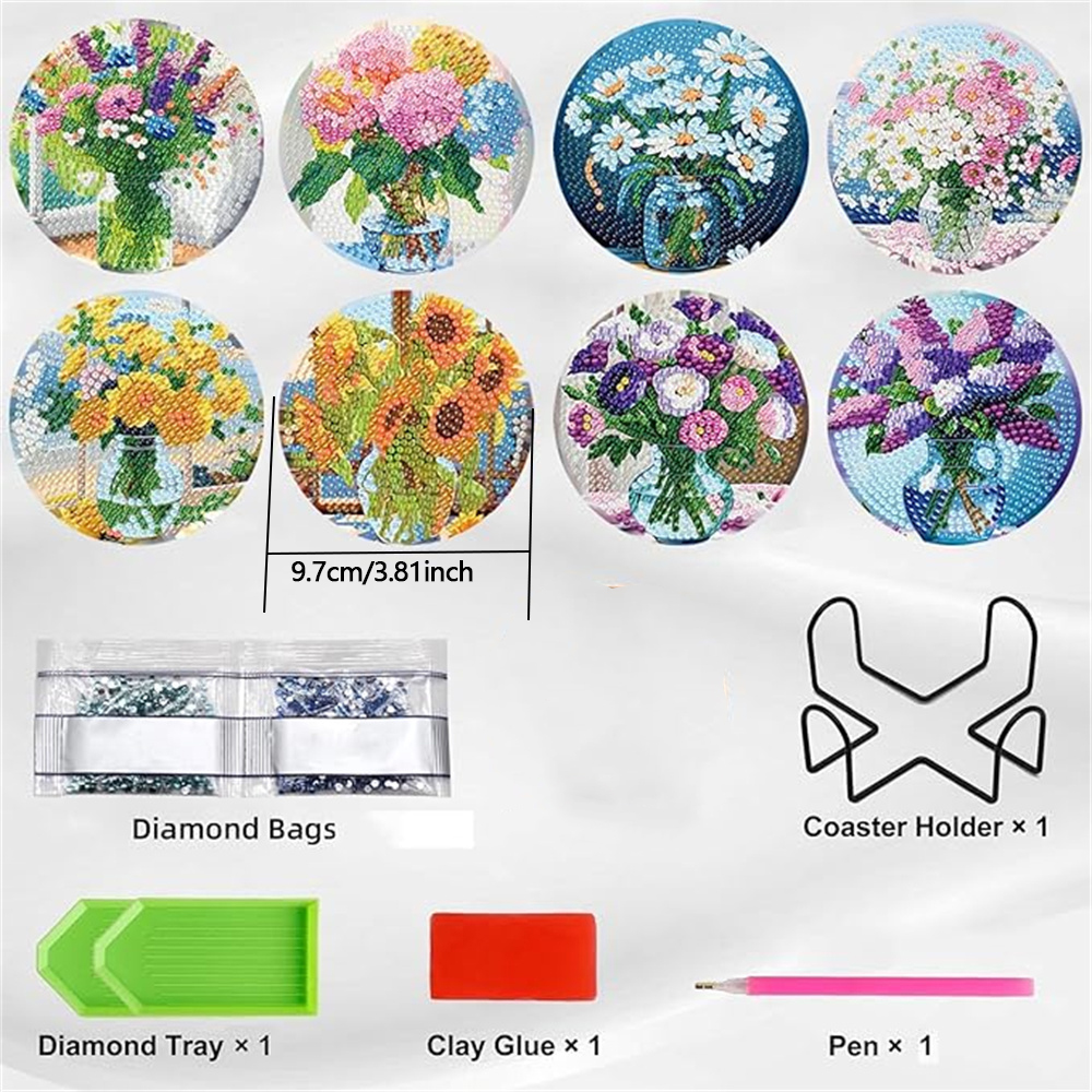 8-piece set of diamond paintin – Resin Craft Kit Bewertung und Preis